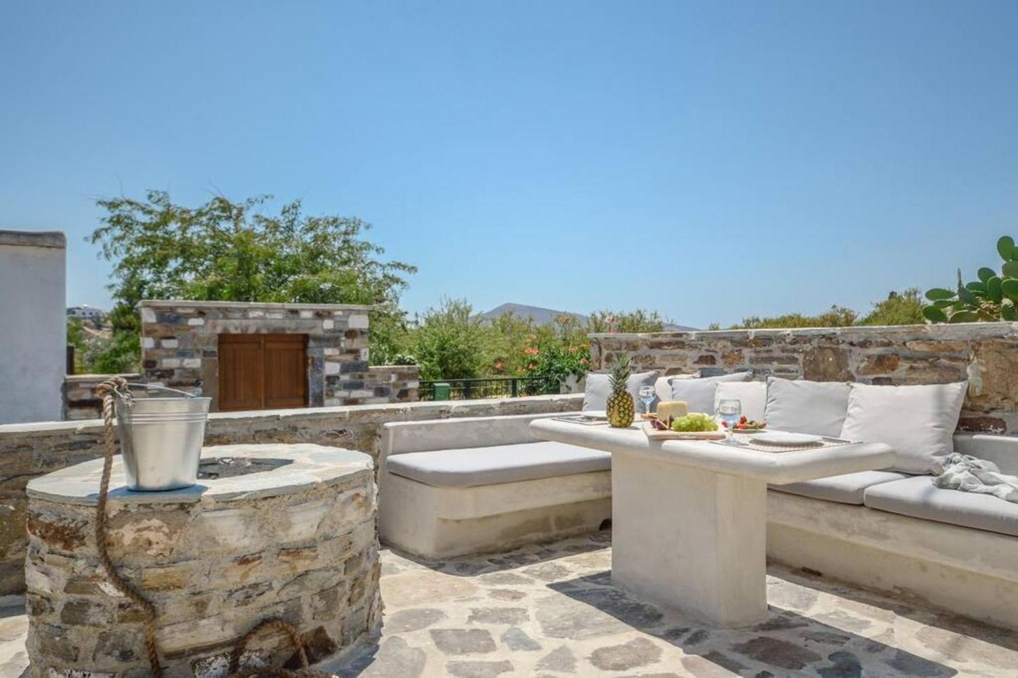 Villa Anthemion Naxos With Outdoor Jacuzzi Άνω Σαγκρί Εξωτερικό φωτογραφία