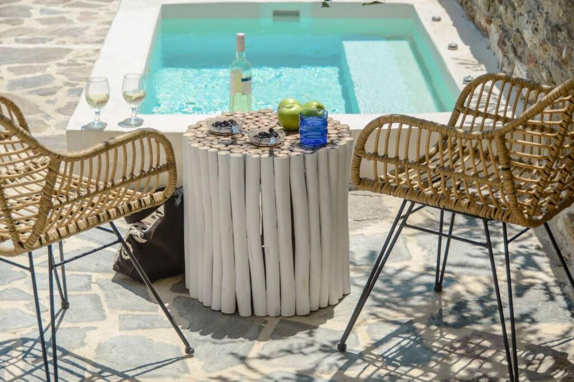 Villa Anthemion Naxos With Outdoor Jacuzzi Άνω Σαγκρί Εξωτερικό φωτογραφία
