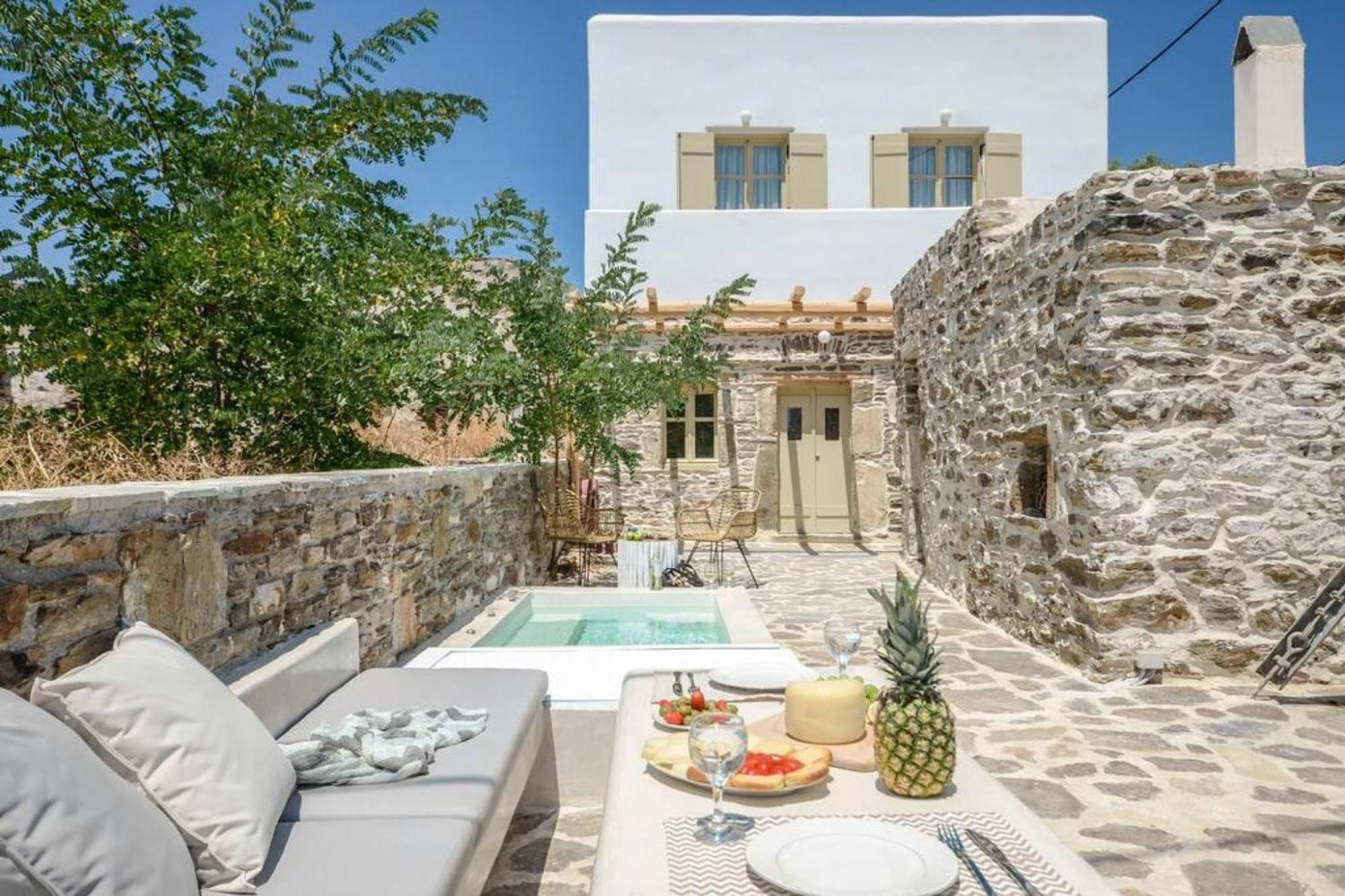 Villa Anthemion Naxos With Outdoor Jacuzzi Άνω Σαγκρί Εξωτερικό φωτογραφία